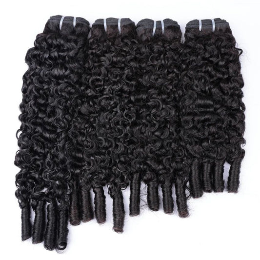 Burmese curly human hair bundles